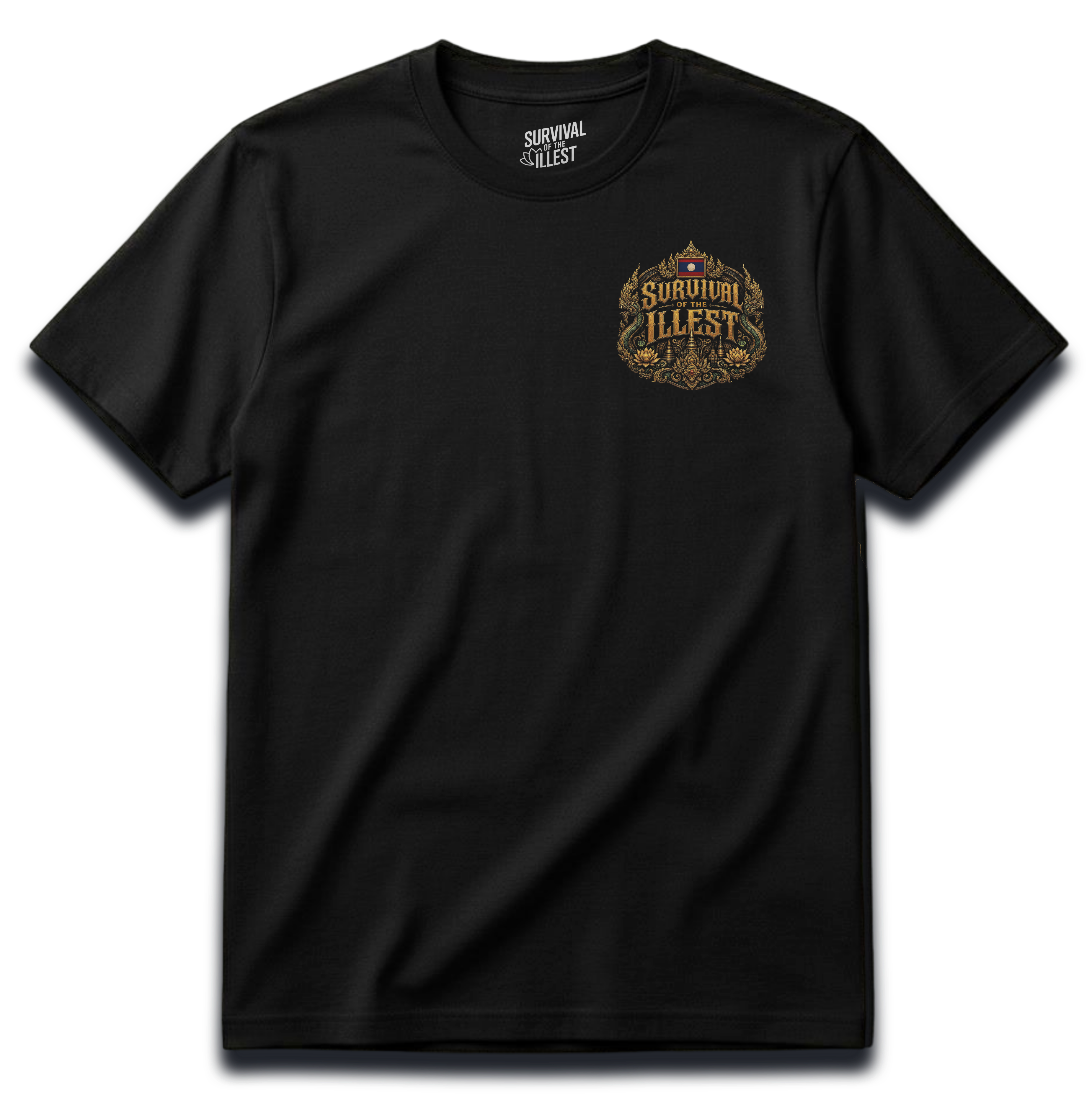 🇱🇦 Lao Guardian Warrior Nāga T-Shirt | Lao Heritage Edition | SURVIVAL OF THE ILLEST